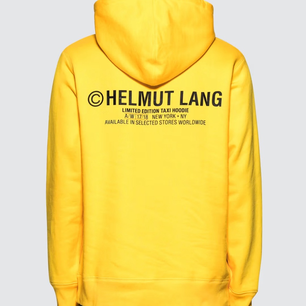 Helmut Lang Yellow Taxi Hoodie